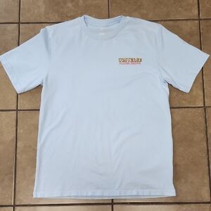 Converse Flower Shoppe Graphic T-shirt Women Small Blue Short Sleeve